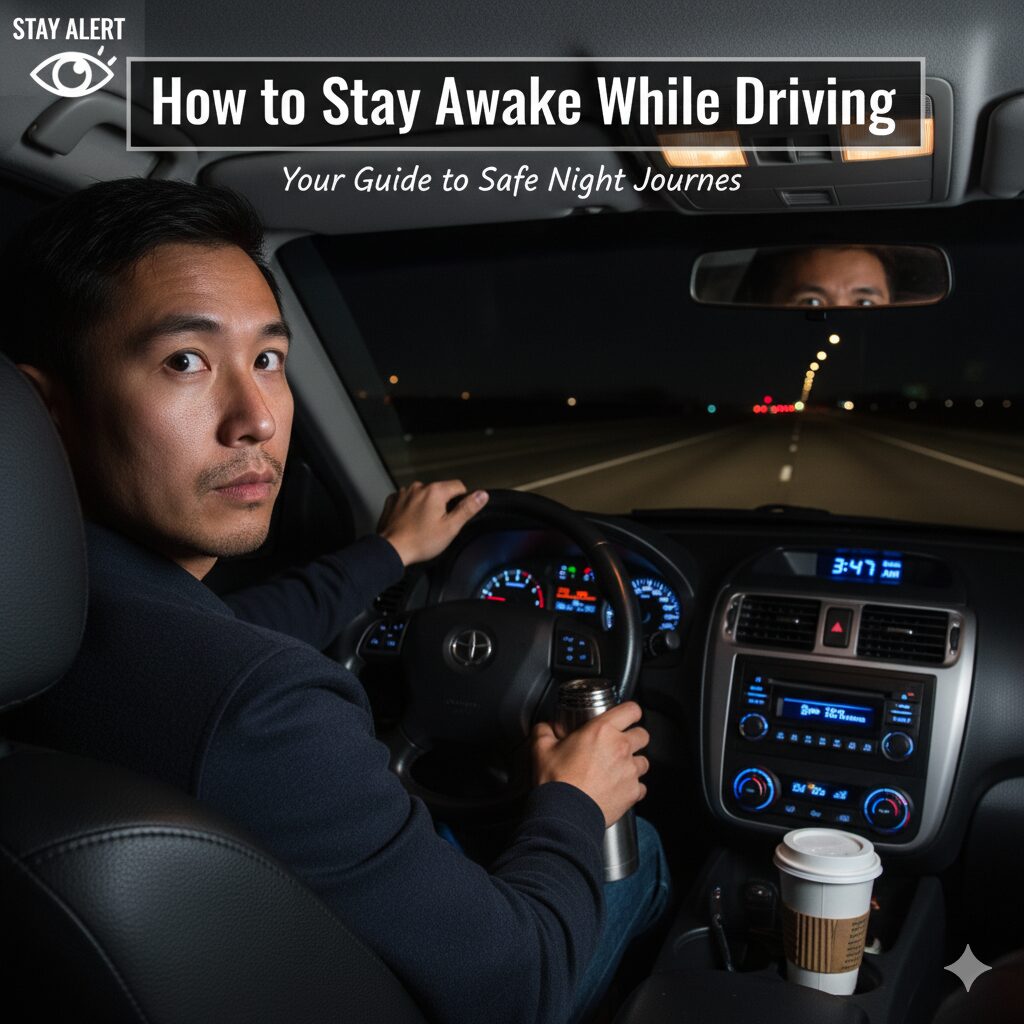 how to stay awake while driving