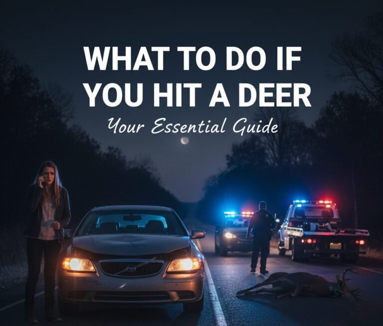what to do if you hit a deer