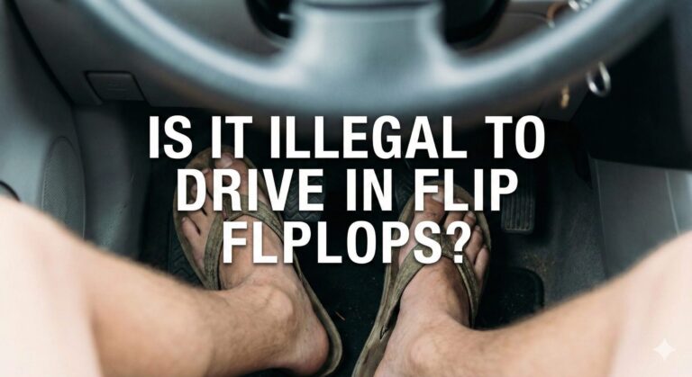 Is it illegal to drive in flip flops