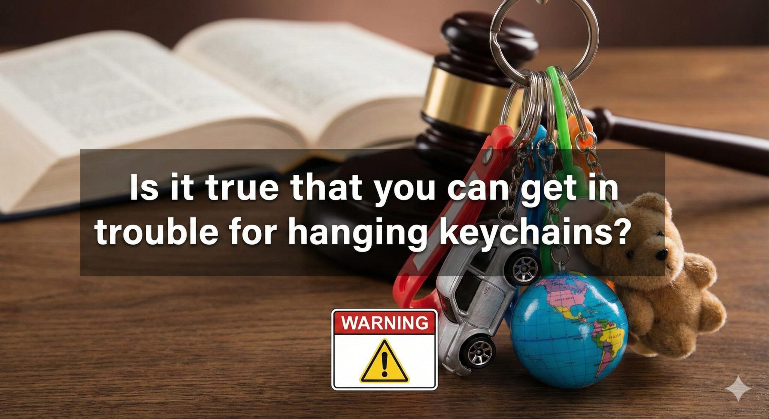 Is it true that you can get in trouble for hanging keychains