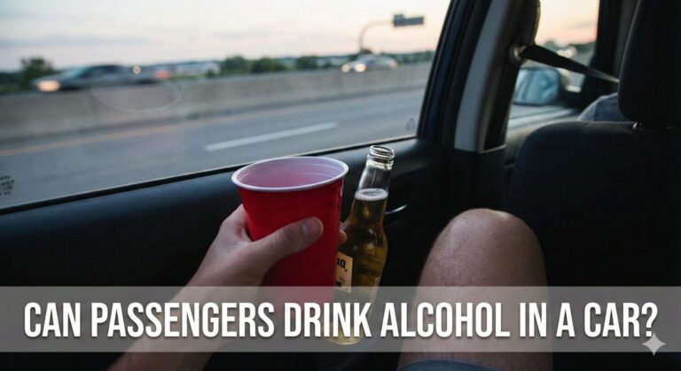can passengers drink alcohol in a car